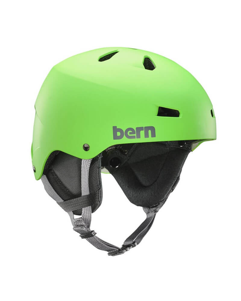 Šalmas Bern Team Macon Matte Neon Green Helmet